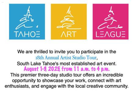 Tahoe Art League, 18th Annual South Lake Tahoe Artist Studio Tour