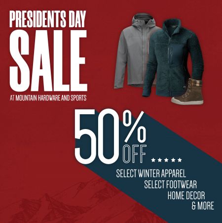 Mountain Hardware & Sports, Presidents Day Sale!