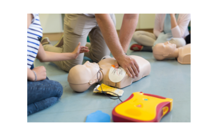 The Village Church, “Hands Only” CPR training and how to use an Automatic External Defibrillator (AED)