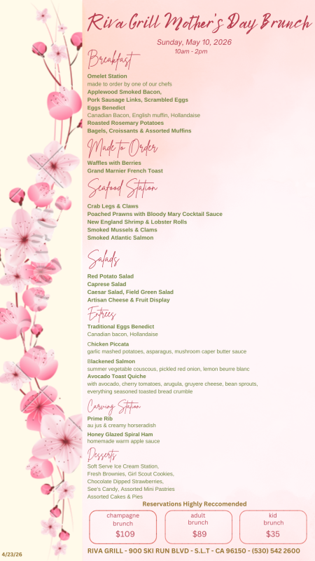 Riva Grill, Mother's Day Brunch