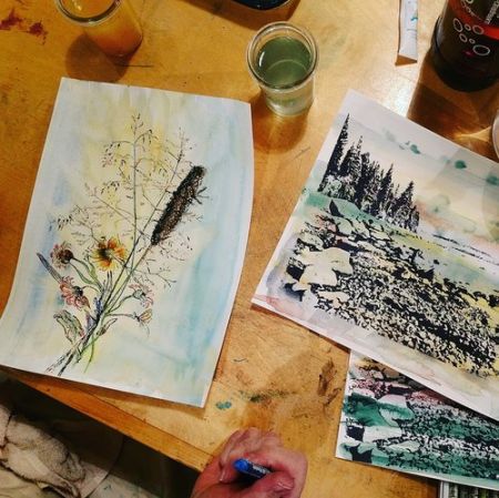 Atelier, Mixed Media Screen Printing