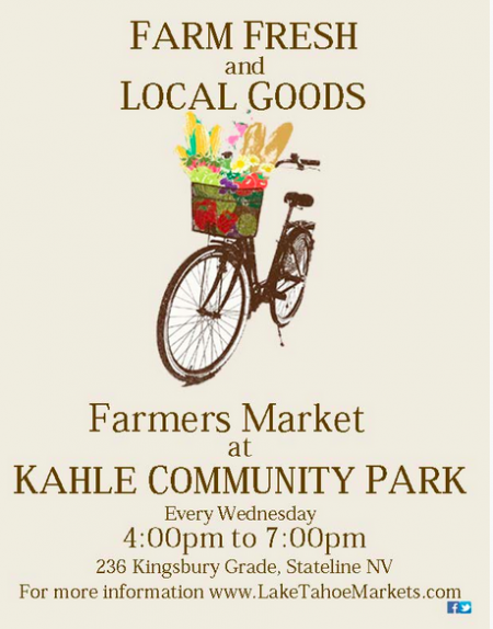 South Lake Tahoe Events, Farmers Market at Kahle Community Park