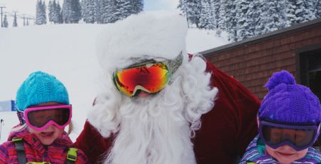 Tahoe Donner, Ski with Santa on Christmas
