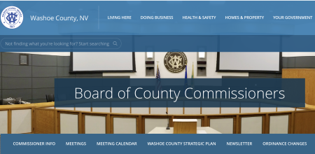 screen shot that says board of county commissioners