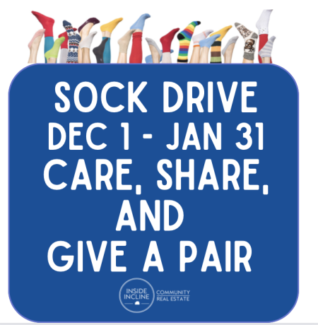 Inside Incline | RE/MAX North Tahoe, Sock Drive: Share, Care & Give a Pair