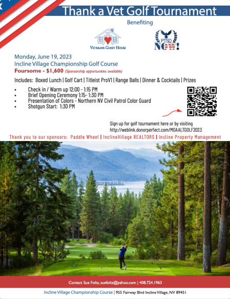 The Golf Courses at Incline Village, Thank a Vet Golf Tournament