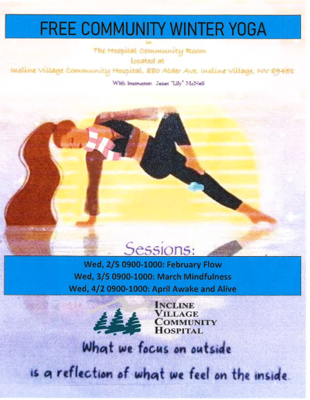 Incline Village Community Hospital, Community Yoga