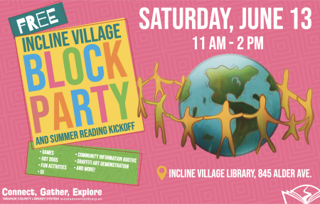 Incline Village Library, Block Party & Summer Reading Kickoff