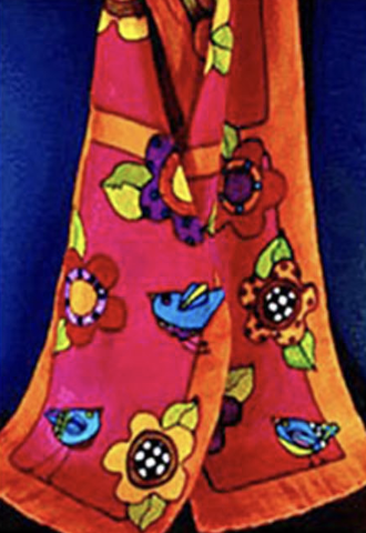 Carson Valley Artists Association, Silk Paint a Scarf with Louise Noel