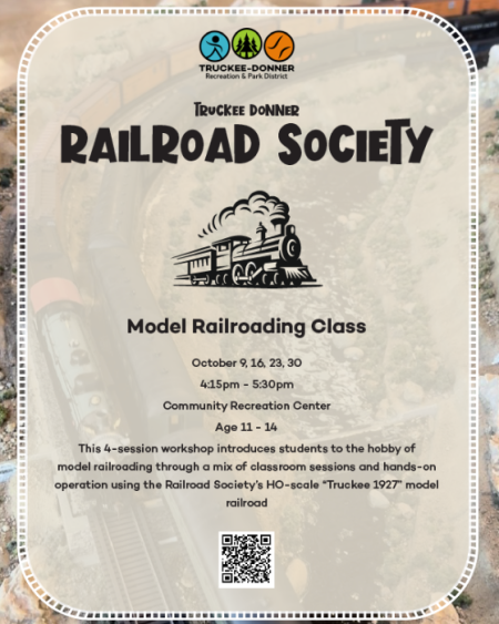 Truckee Donner Recreation & Park District, Model Railroading Class