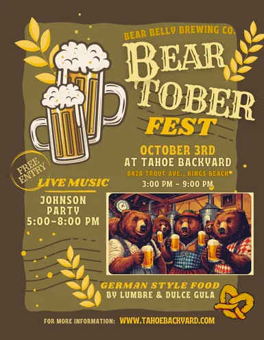 Tahoe Backyard, Beartoberfest