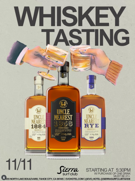 Sierra Surf Club, Uncle Nearest Whiskey Tasting