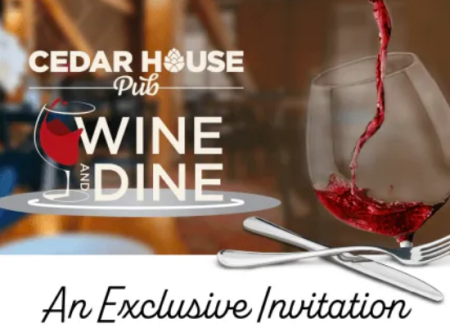 Cedar House Pub, Jeremy Wine Dinner