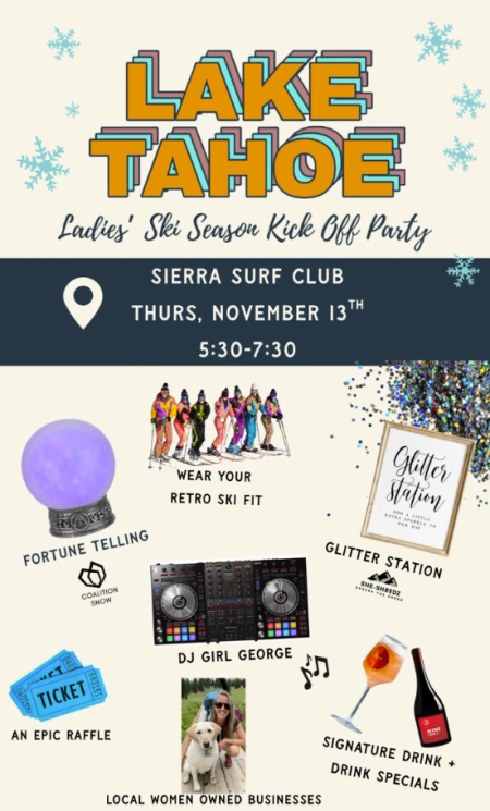 Sierra Surf Club, Ladies' Ski Season Kick-Off Party
