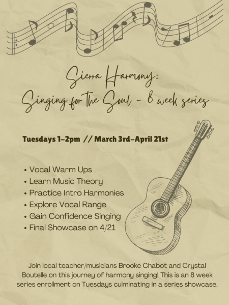 The Alchemy Space Truckee, Sierra Harmony: Singing for the Soul - 8 week series