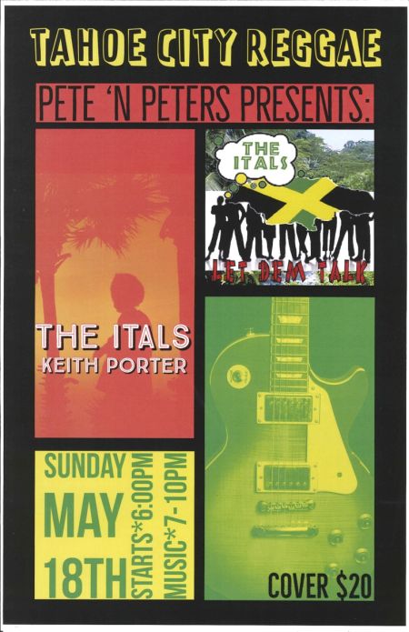 Pete 'n Peters Sports & Spirits, The Itals featuring Keith Porter