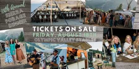 Olympic Valley Stables, Sierra Forage Dinner