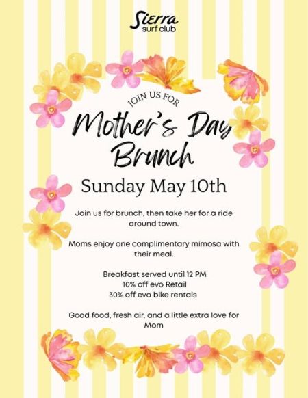 Sierra Surf Club, Mother's Day Brunch