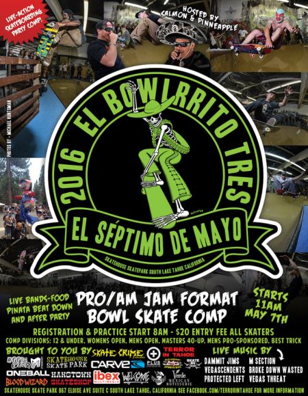 Skatehouse Skate Park, El Bowlrrito Tres Skateboarding Comp