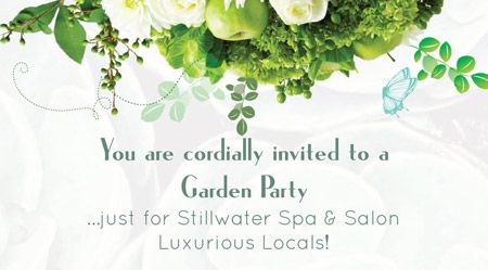 Stillwater Spa & Salon, Stillwater Spa Luxurious Locals Garden Party