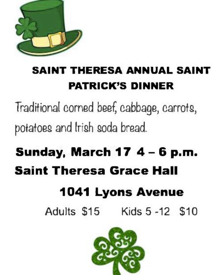 St. Theresa Catholic Church, Annual Saint Patrick's Dinner