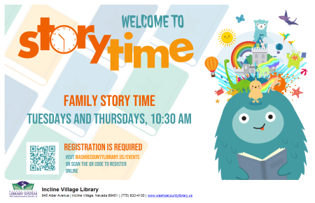 Incline Village Library, Family Storytime