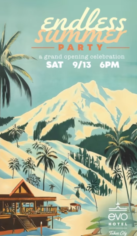 Sierra Surf Club, Endless Summer Grand Opening Party