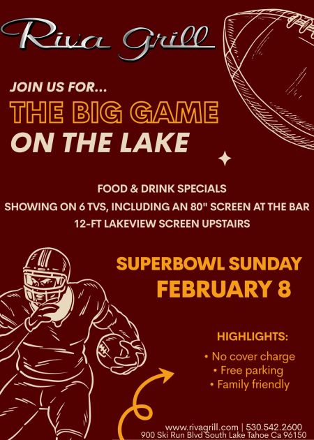 Riva Grill, Superbowl Watching Party on The Lake