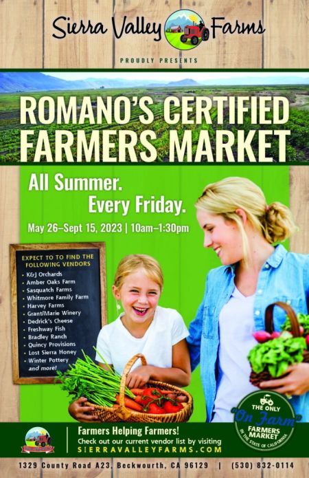 Lost Sierra Events, Romano's Certified Farmers' Markets