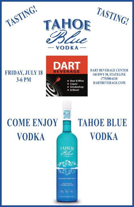 Dart Beverage Center, Tahoe Blue Vodka Tasting