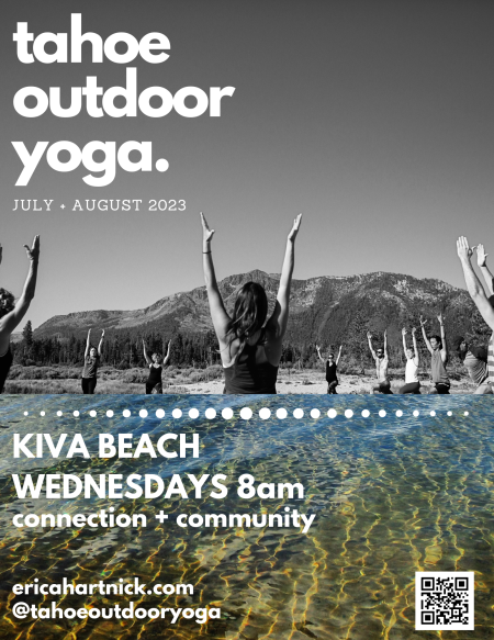 Tahoe Outdoor Yoga, Outdoor Yoga at Kiva Beach