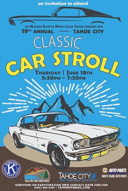 Kiwanis Club North Lake Tahoe, 19th Annual Tahoe City Classic Car Show