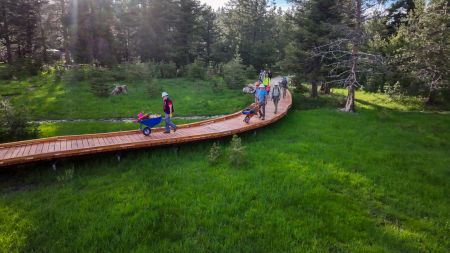 Tahoe Donner, Alder Creek Adventure Center Boardwalk Staining Project