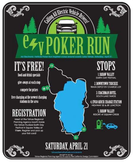 Tahoe Regional Planning Agency, Electric Vehicle Poker Run