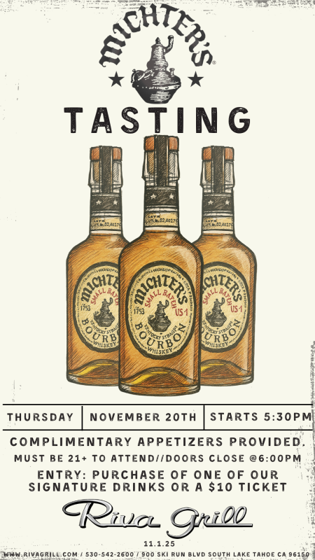 Riva Grill, Michter's Bourbon Tasting