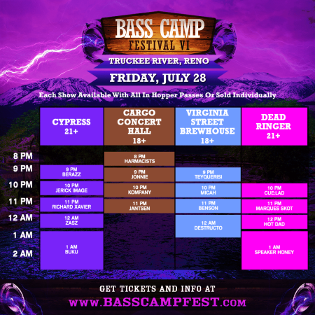 Bass Camp Festival, Bass Camp Festival VI Pre-Parties