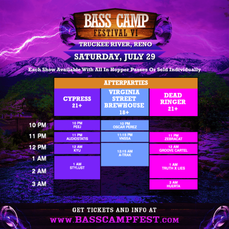 Bass Camp Festival, Bass Camp Festival VI After Parties