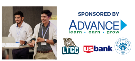 Martin and David Macias speaking in their breakout room; followed by our sponsors.
