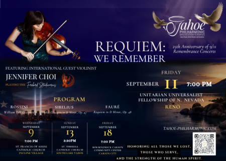 Tahoe Philharmonic Orchestra & Chorus, Requiem: We Remember Concert