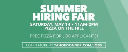 Tahoe Donner, Summer Hiring Fair
