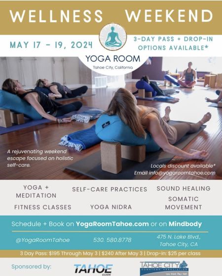 Yoga Room Tahoe, Wellness Weekend