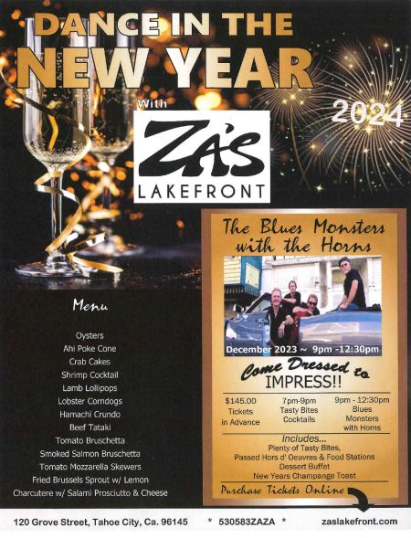 Za's Lakefront, NYE Dance Party w/ The Blues Monsters