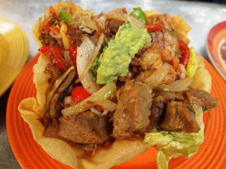 Hacienda del Lago Tahoe Mexican Restaurant, Fajita Salad