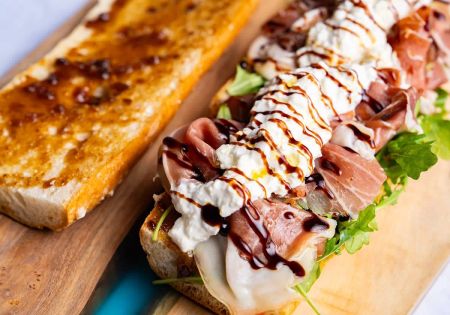 Little Bear Cafe, Prosciutto & Fig Sandwich