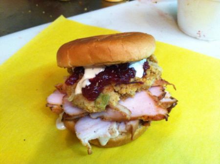Moe’s Original Bar B Que, Thursday: Smokey Thanksgiving Sandwich