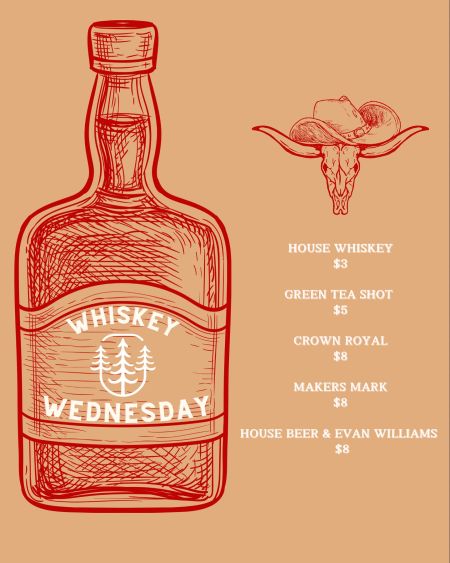 The Woods Restaurant & Bar, Whiskey Wednesdays