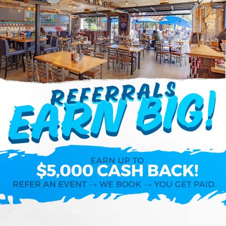 Lake Tahoe AleWorX, Refer an event and get Cash Back