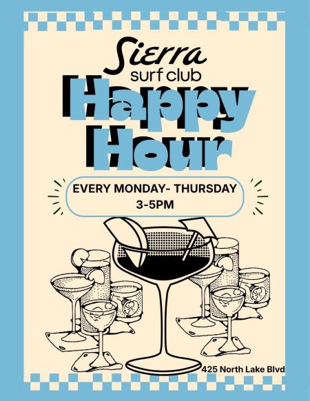 Sierra Surf Club, Happy Hour