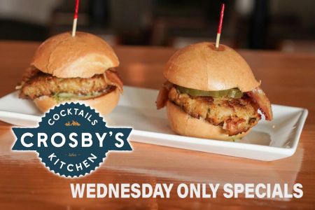 Crosby's Kitchen & Cocktail, Wednesday Only Specials