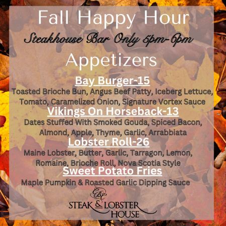 Crystal Bay Casino, Fall Happy Hour Appetizers
